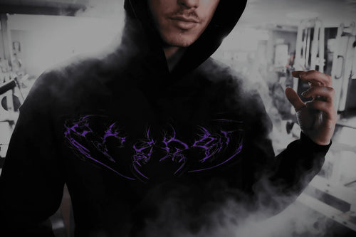 Nightrider Oversized Luxury Hoodie Purple - PRODEN 