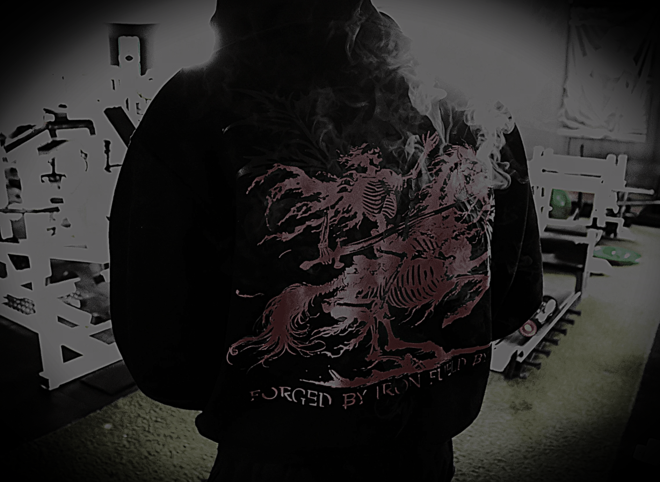 Nightrider Oversized Luxury Hoodie Red