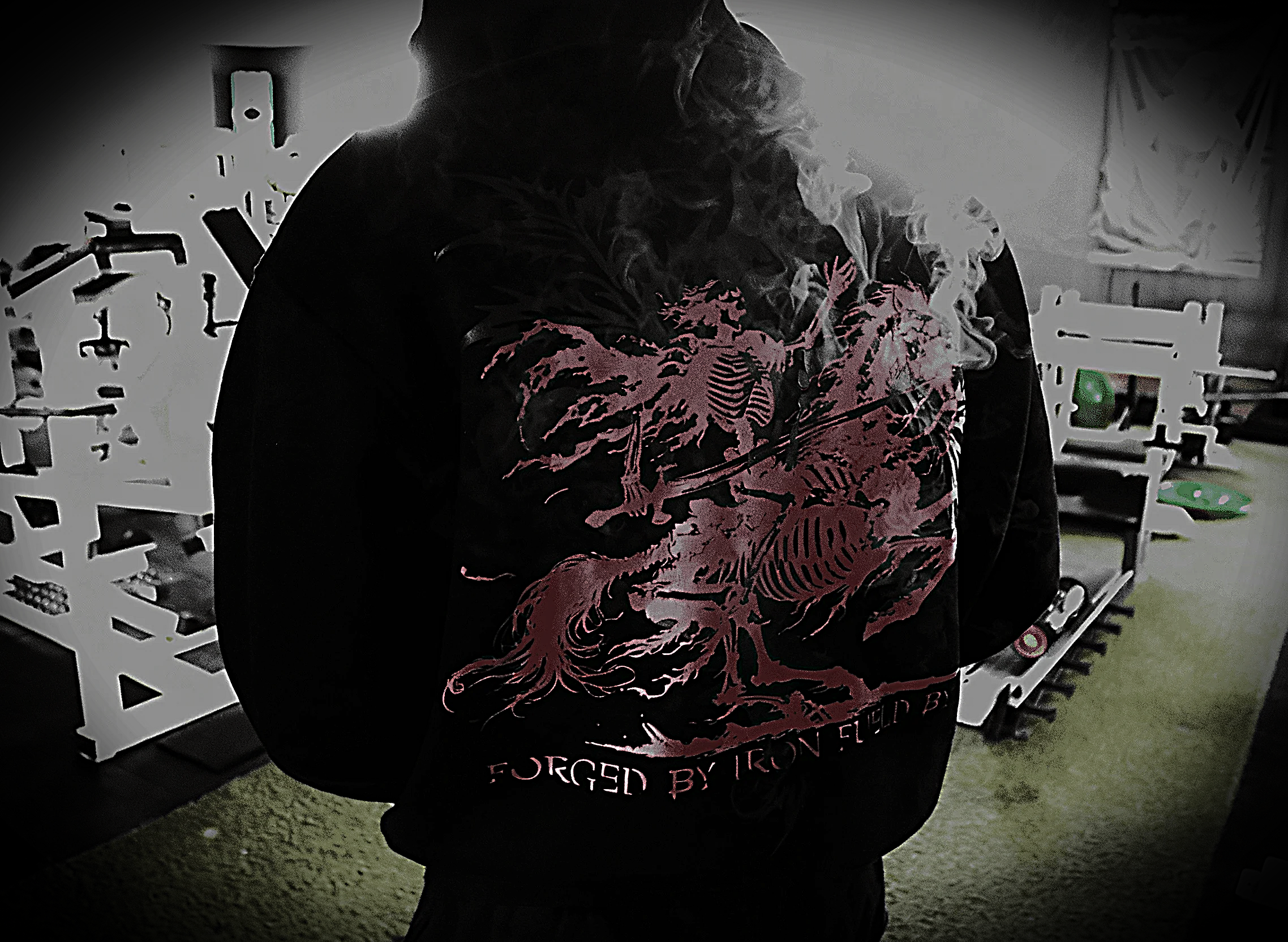 Nightrider Oversized Luxury Hoodie Red