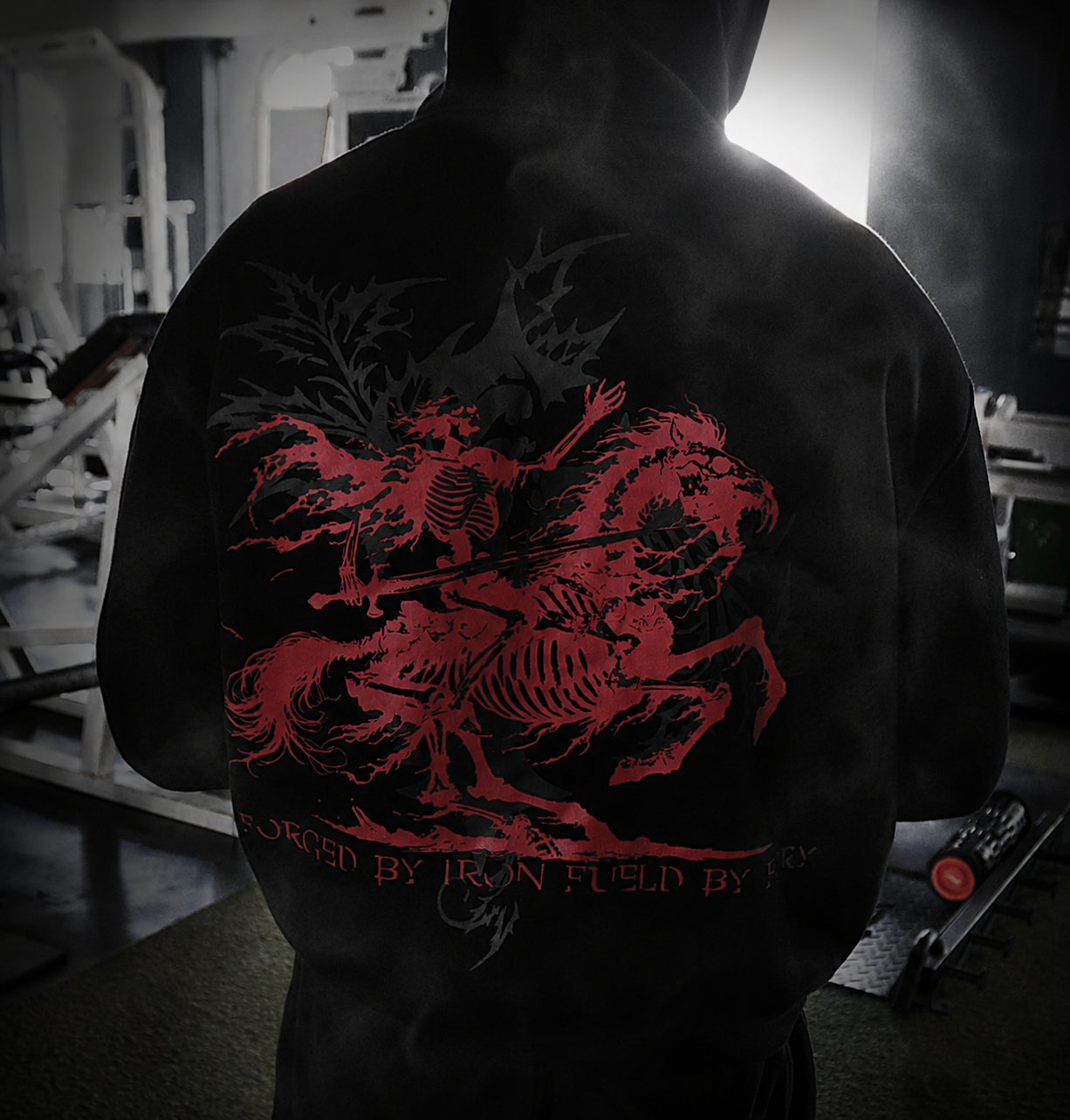 Nightrider Oversized Luxury Hoodie Red