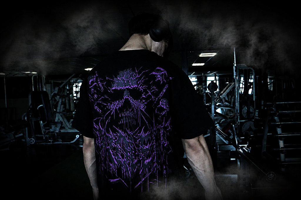Skullzvoid  Oversized Tee Purple
