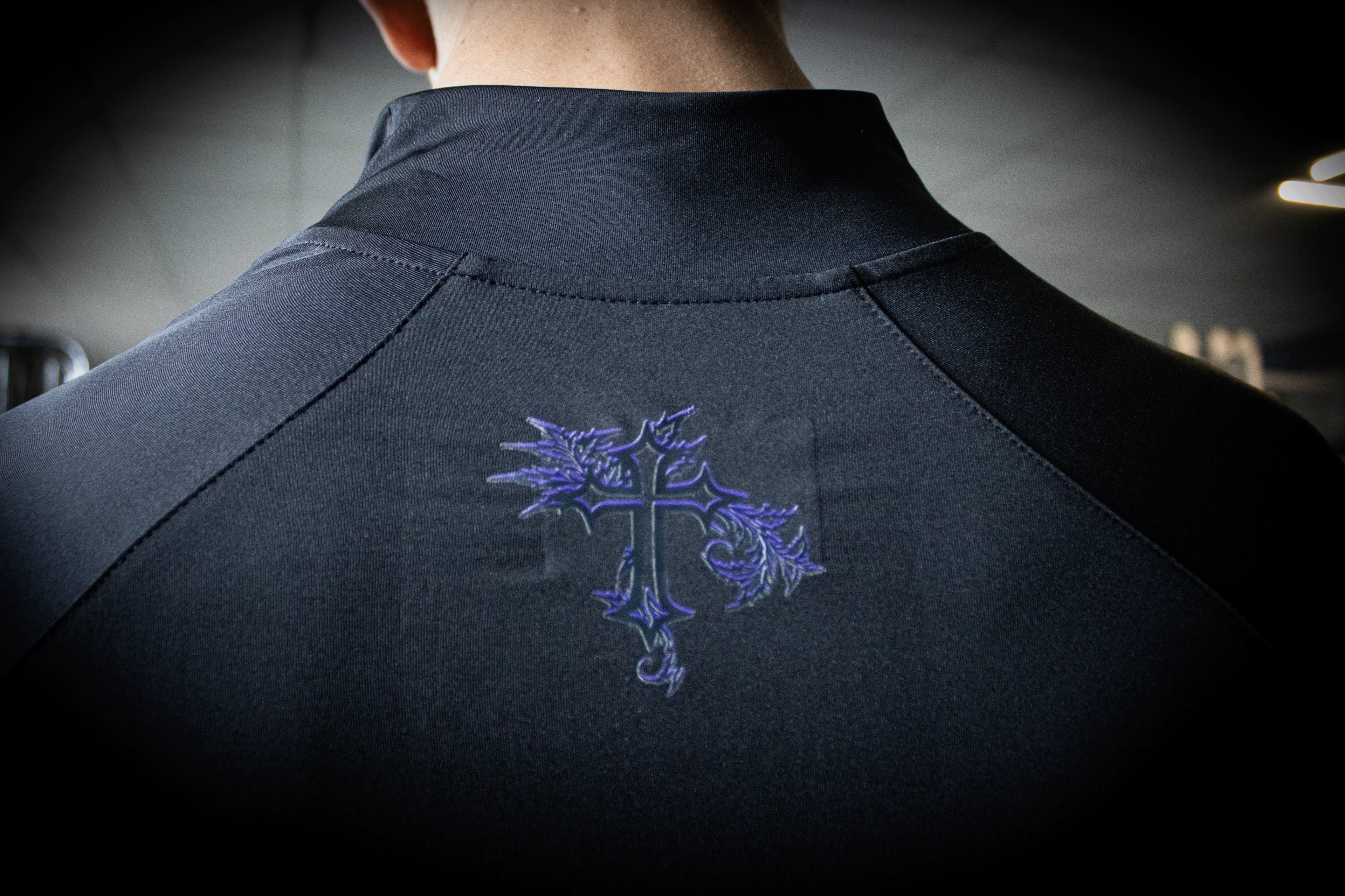 Phantom Dusk Long Sleeve Quarter Zip Compression Purple. - PRODEN 
