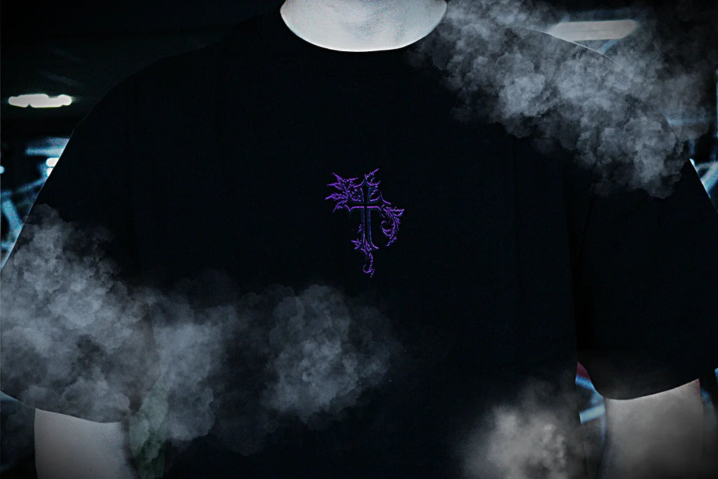 Skullzvoid Oversized Tee Purple - PRODEN 