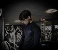 Phantom Dusk Long Sleeve Quarter Zip Compression Purple